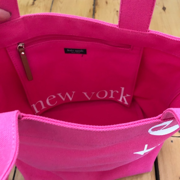 Kate Spade Canvas Tote Pink - Picture 3 of 6